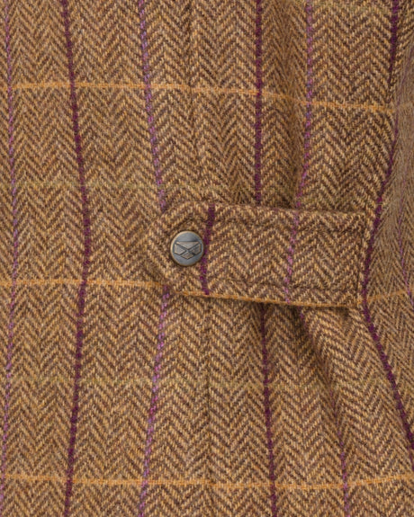 HOGGS OF FIFE Eden Technical Tweed Field Coat - Women's - Bracken/Blackberry