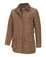 HOGGS OF FIFE Eden Technical Tweed Field Coat - Women's - Bracken/Blackberry