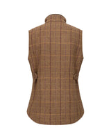 HOGGS OF FIFE Eden Technical Tweed Gilet - Women's - Bracken/Blackberry