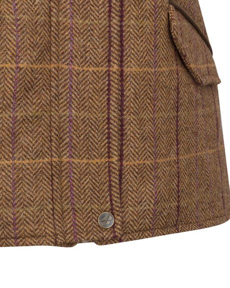 HOGGS OF FIFE Eden Technical Tweed Gilet - Women's - Bracken/Blackberry