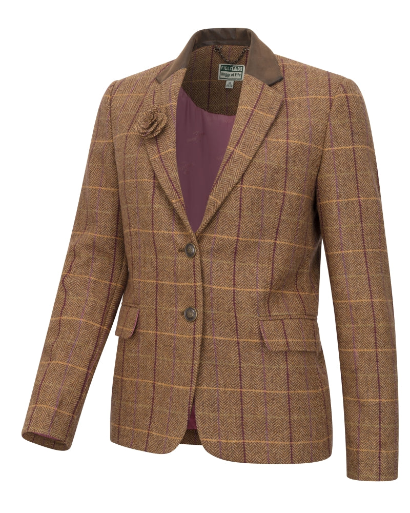HOGGS OF FIFE Eden Tweed Hacking Jacket - Women's - Bracken/Blackberry