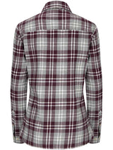 HOGGS OF FIFE Eilidh Flannel Shirt - Women's - Marled Merlot