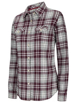 HOGGS OF FIFE Eilidh Flannel Shirt - Women's - Marled Merlot