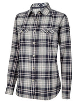HOGGS OF FIFE Eilidh Flannel Shirt - Women's - Marled Navy