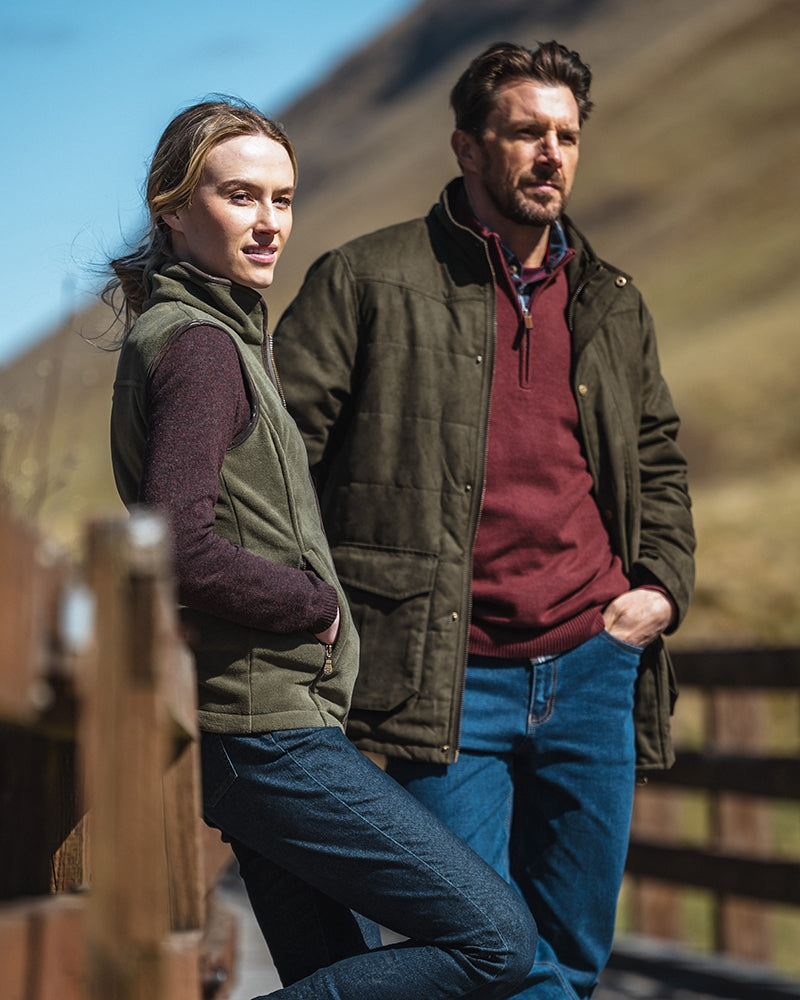 HOGGS OF FIFE Falkirk 1/4 Zip Pullover – Men's – Berry Red