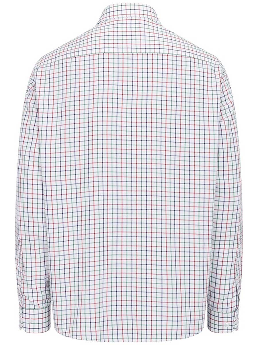 HOGGS OF FIFE Fernie Bamboo Shirt - Mens - Green / Red / Blue