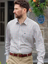 HOGGS OF FIFE Fernie Bamboo Shirt - Mens - Green / Red / Blue