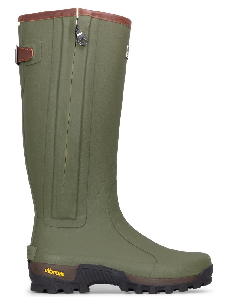 HOGGS OF FIFE Field Sport Full Zip Wellington Boots - Green