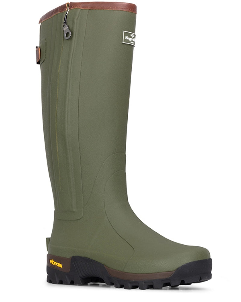 HOGGS OF FIFE Field Sport Full Zip Wellington Boots - Green