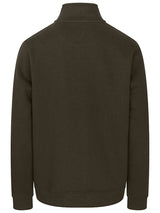 HOGGS OF FIFE Galloway 1888 Plain 1/4 Zip Sweatshirt - Men's - Forest Green