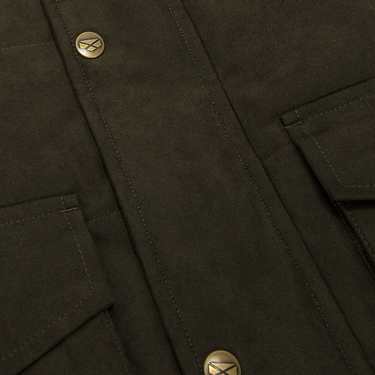 HOGGS OF FIFE Glenbervie Quilted Gilet - Mens - Loden