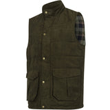 HOGGS OF FIFE Glenbervie Quilted Gilet - Mens - Loden