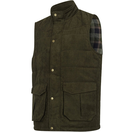 HOGGS OF FIFE Glenbervie Quilted Gilet - Mens - Loden