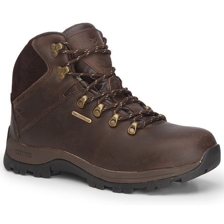 HOGGS OF FIFE Glencoe Waxy Leather W/P Trek Boots - Brown
