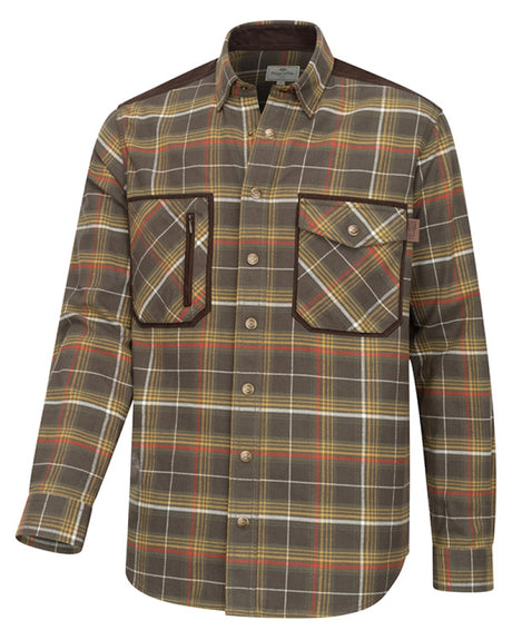 HOGGS OF FIFE Glenmore Hunting Shirt - Mens - Olive / Gold