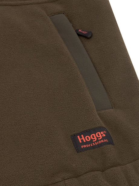 HOGGS OF FIFE Green King II 1/4 Zip Bonded Fleece - Mens - Green