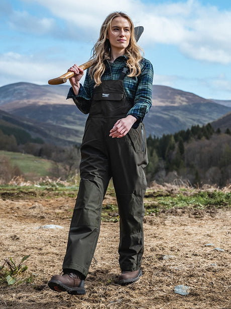HOGGS OF FIFE Green King II Waterproof Bib & Brace - Green