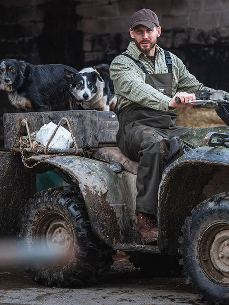 HOGGS OF FIFE Green King II Waterproof Bib & Brace - Green