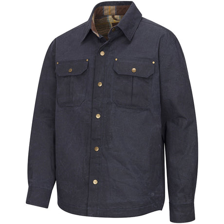 HOGGS OF FIFE Huntly Waxed Canvas Utility Overshirt - Mens - Midnight Navy