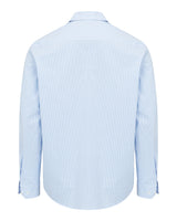 HOGGS OF FIFE Ingliston Stretch Stripe Shirt - Mens - Blue/White