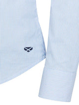HOGGS OF FIFE Ingliston Stretch Stripe Shirt - Womens - Blue/White