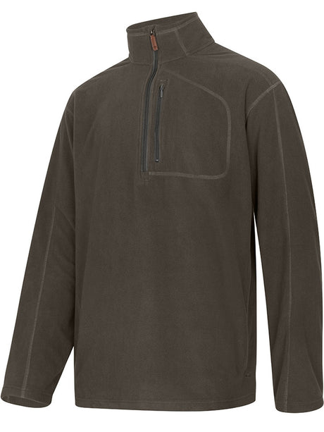 HOGGS OF FIFE Islander Techpro 1/4 Zip Sweatshirt - Men's - Beluga Green