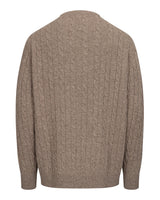 HOGGS OF FIFE Jedburgh II Cable Pullover – Men's – Oatmeal