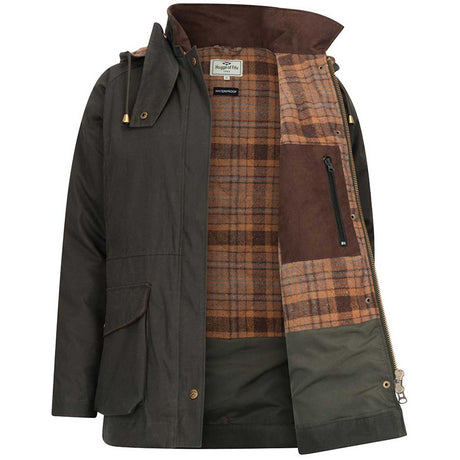 HOGGS OF FIFE Kelso Waterproof Wax Jacket - Men's - Forest Green