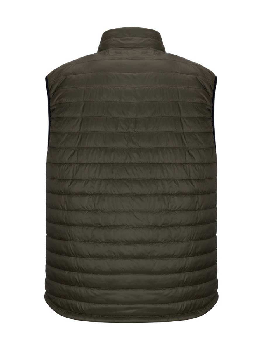 HOGGS OF FIFE Kingston Rip-Stop Gilet - Mens - Olive / Merlot
