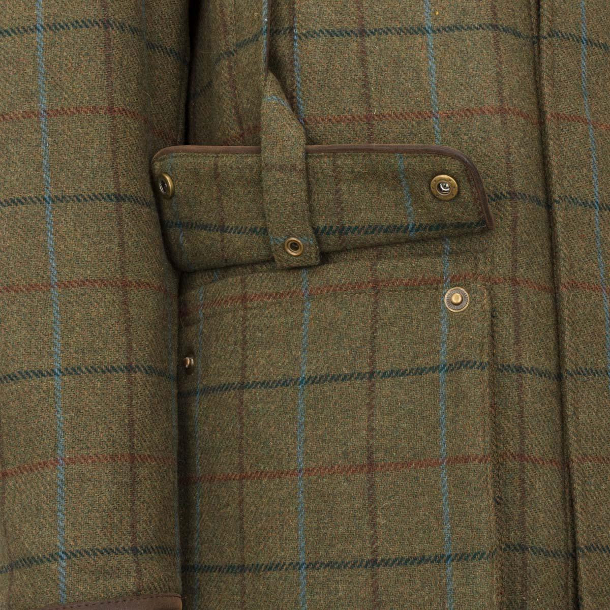 HOGGS OF FIFE Kingussie Technical Tweed Field Coat - Green/Blue