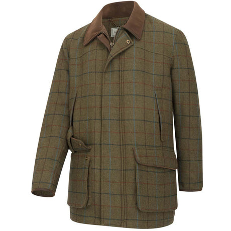 HOGGS OF FIFE Kingussie Technical Tweed Field Coat - Green/Blue