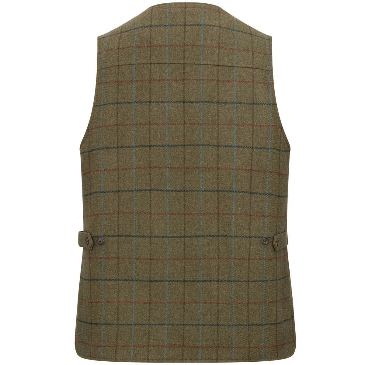 HOGGS OF FIFE Kingussie Technical Tweed Field Waistcoat - Mens - Green/Blue