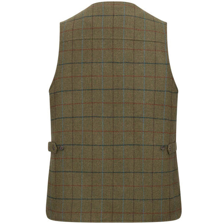 HOGGS OF FIFE Kingussie Technical Tweed Field Waistcoat - Mens - Green/Blue