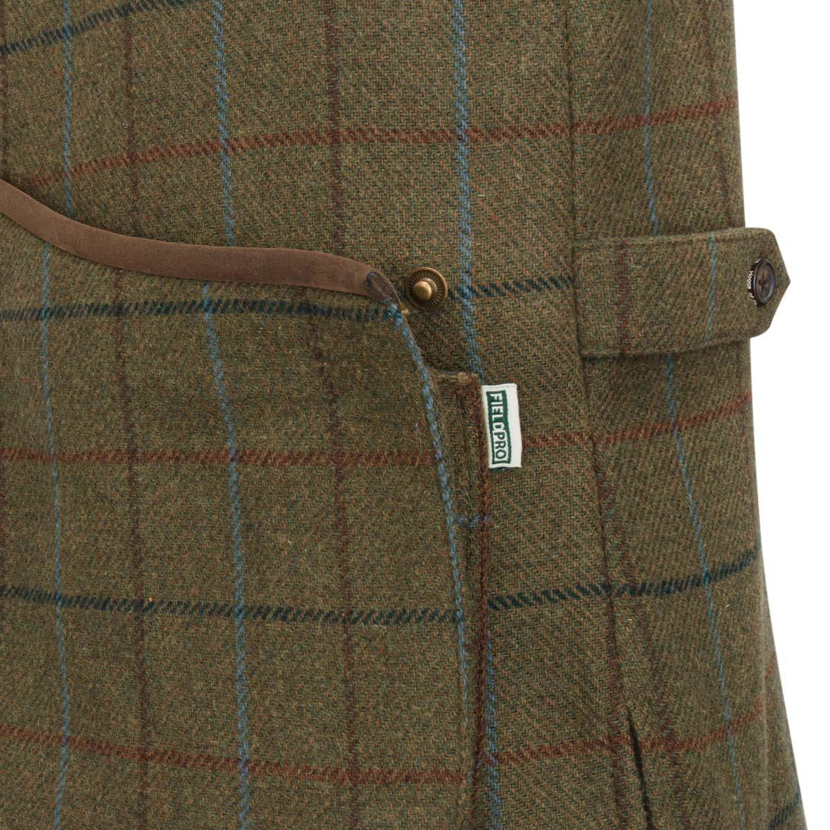 HOGGS OF FIFE Kingussie Technical Tweed Field Waistcoat - Mens - Green/Blue
