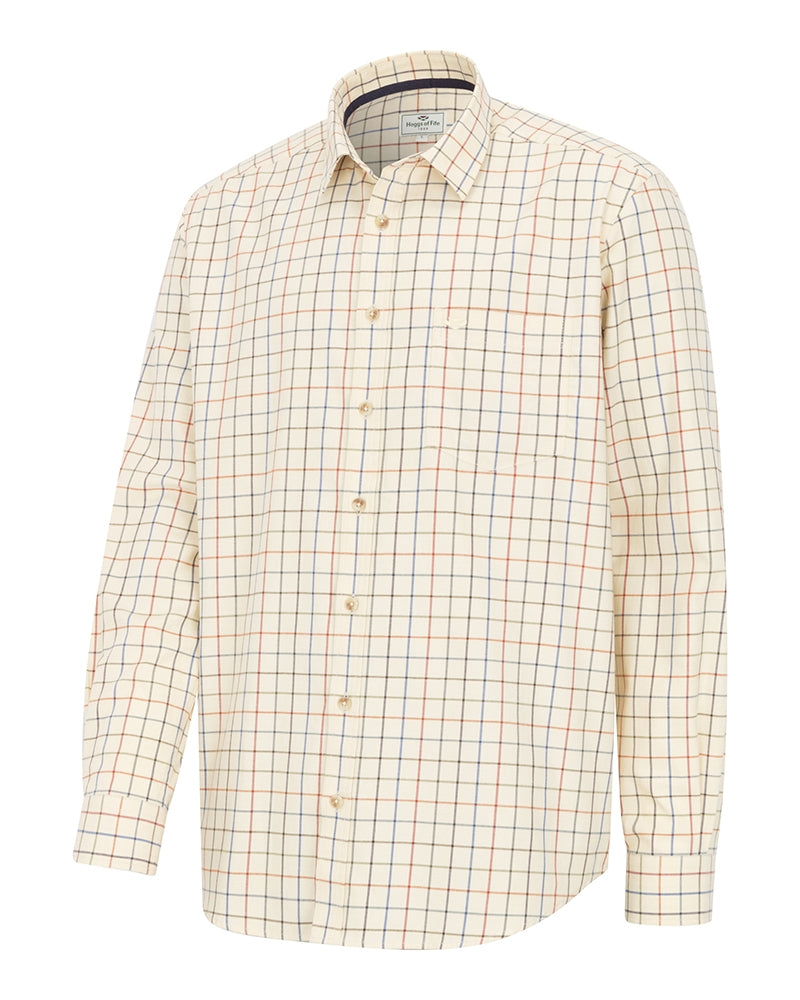 HOGGS OF FIFE Laird Premier Tattersall Shirt – Men's – Barley