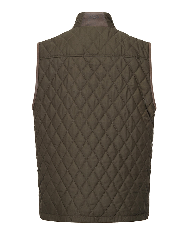 HOGGS OF FIFE Lindores Gents Quilted Gilet - Mens - Forest