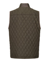 HOGGS OF FIFE Lindores Gents Quilted Gilet - Mens - Forest