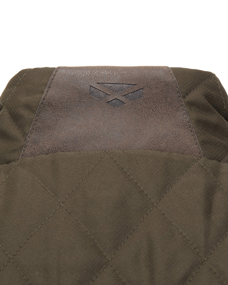 HOGGS OF FIFE Lindores Gents Quilted Gilet - Mens - Forest