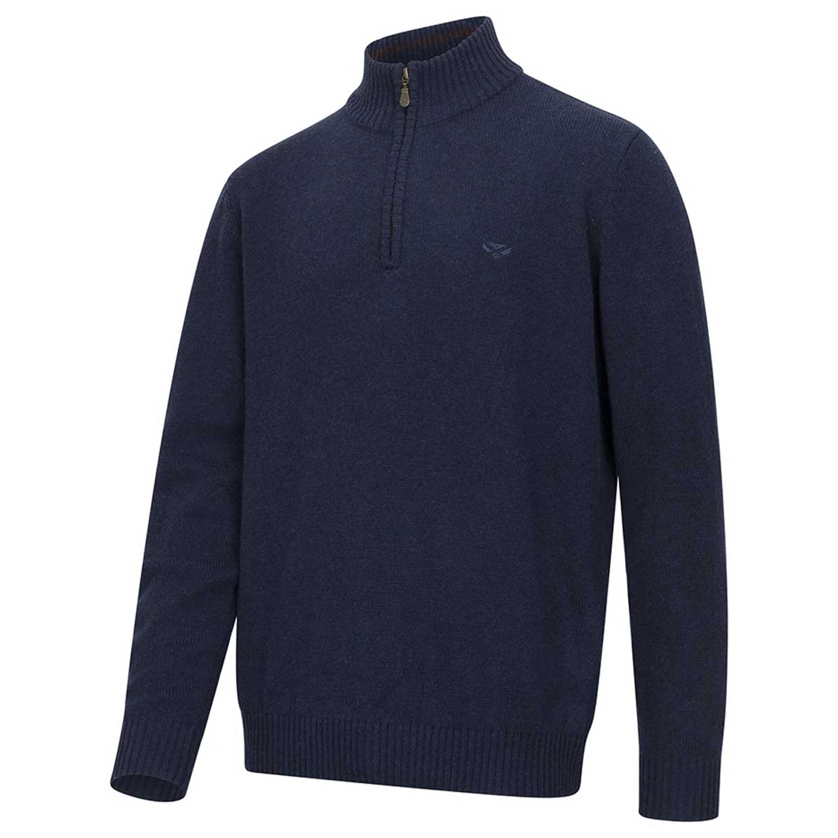 HOGGS OF FIFE Lothian II 1/4 Zip Pullover – Men's – Navy Marl