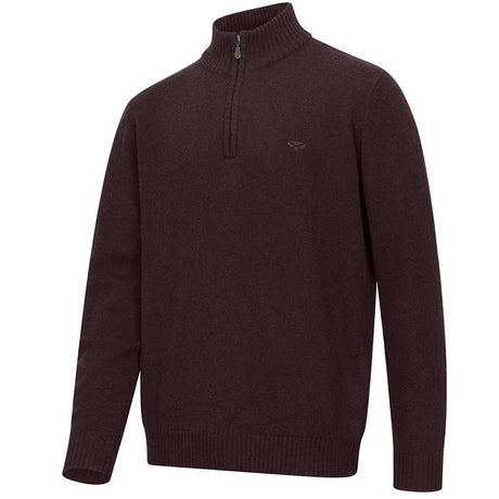 HOGGS OF FIFE Lothian II 1/4 Zip Pullover – Men's – Redwood