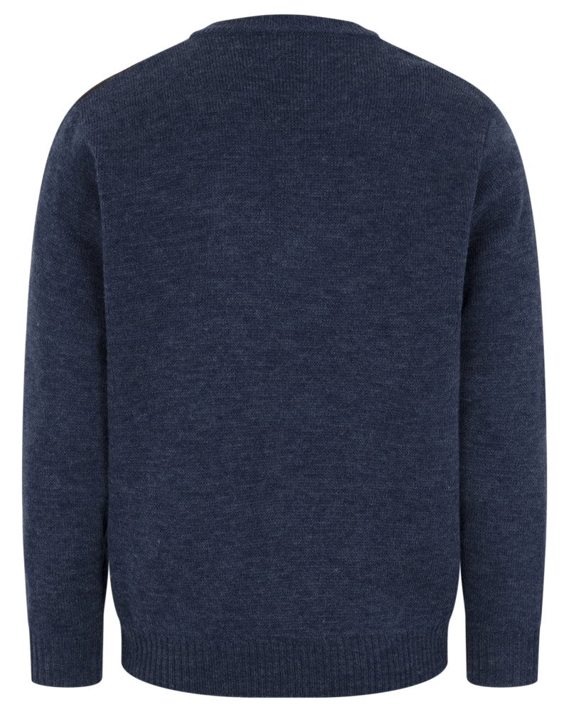 HOGGS OF FIFE Melrose II V-Neck Pullover – Men's – Storm Blue