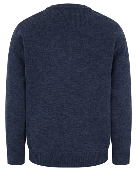 HOGGS OF FIFE Melrose II V-Neck Pullover – Men's – Storm Blue