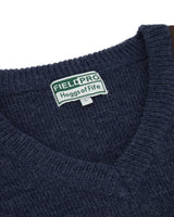 HOGGS OF FIFE Melrose II V-Neck Pullover – Men's – Storm Blue