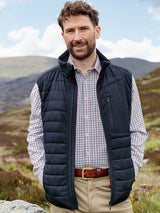 HOGGS OF FIFE Melville Hybrid Gilet - Mens - Midnight Navy