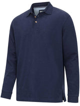 HOGGS OF FIFE Moffat Long Sleeve Rugby Shirt - Mens - Navy