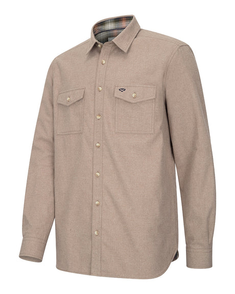 HOGGS OF FIFE Moy Moleskin Shirt - Mens - Oatmeal