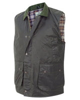HOGGS OF FIFE Padded Waxed Waistcoat – Men's