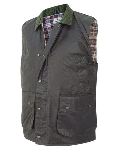 HOGGS OF FIFE Padded Waxed Waistcoat – Men's