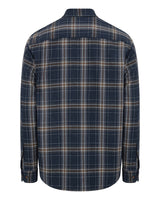 HOGGS OF FIFE Pitlessie Button Down Flannel Shirt - Mens - Blue/Brown/White