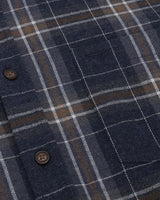 HOGGS OF FIFE Pitlessie Button Down Flannel Shirt - Mens - Blue/Brown/White
